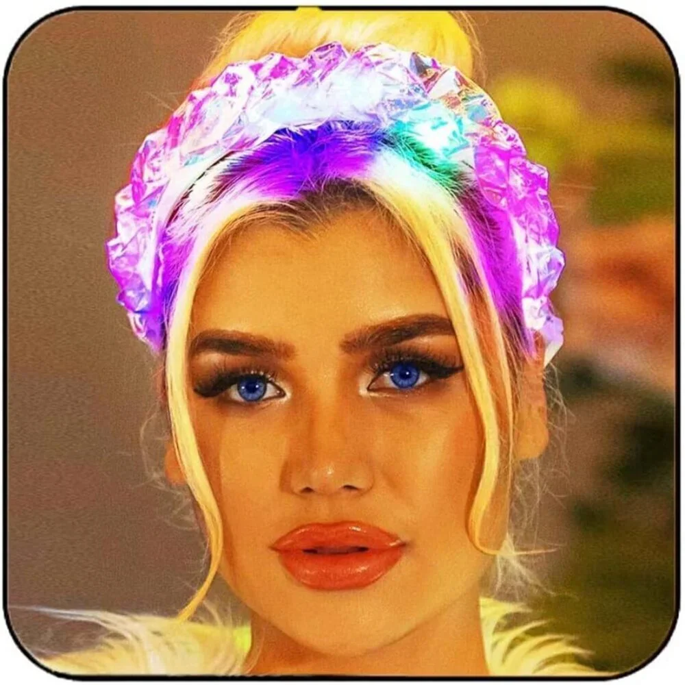 Light Up Headband LED Rave Hair Accessory Halloween Christmas Party